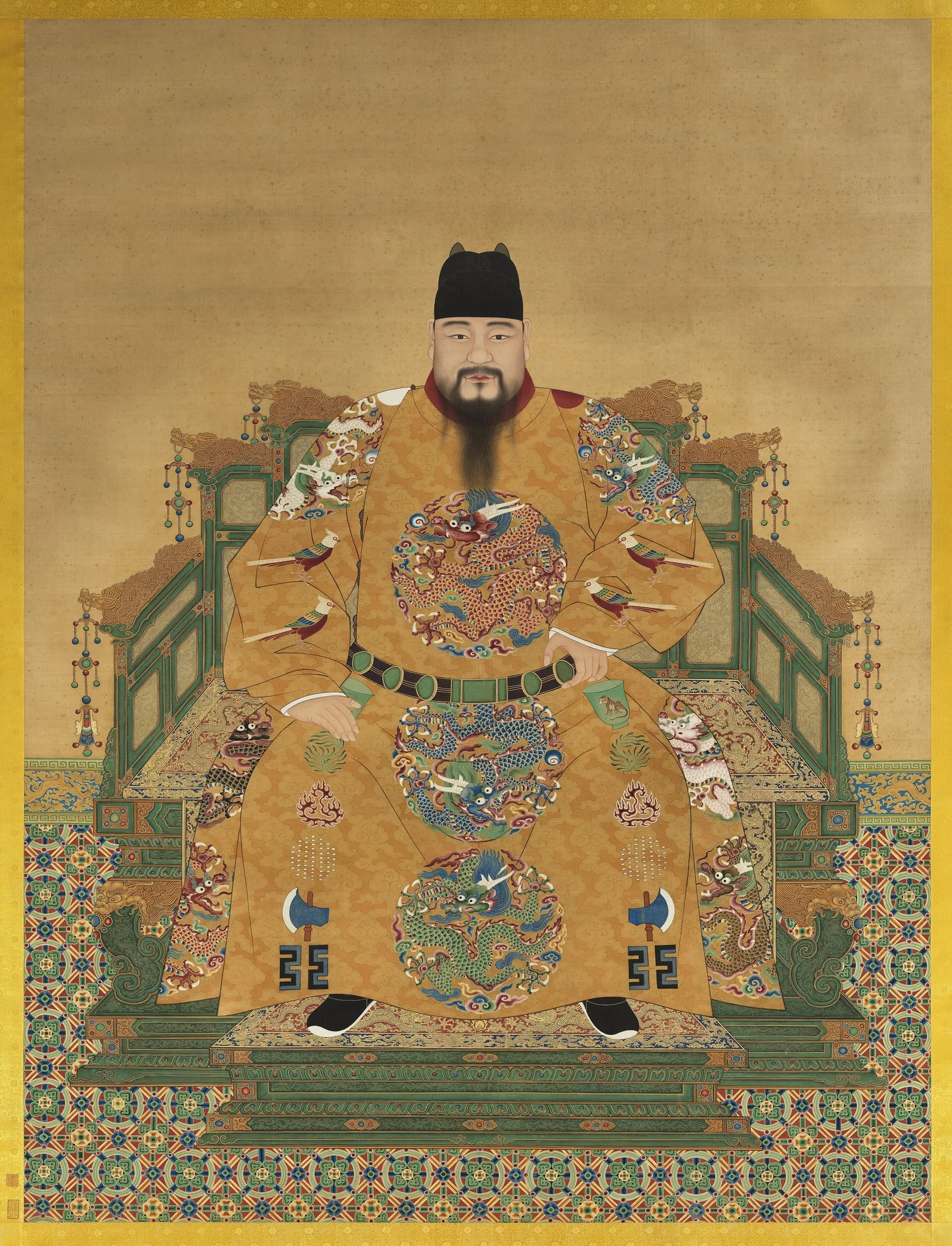 Emperor Hsien-tsung of the Ming Dynasty, detail