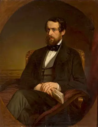Portrait of Zdzisław Zamoyski, by Franz Schrotzberg, oil, 1850