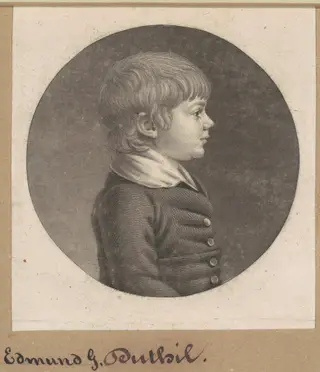 Edmund G. Dutilh, by Charles B. J. Févret de Saint-Mémin, ink, 1802