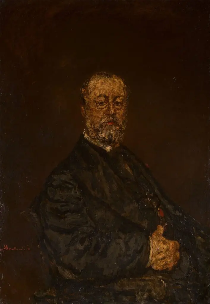 Portrait of Monsieur Rouland, by Adolphe Joseph Thomas Monticelli, oil, 1875