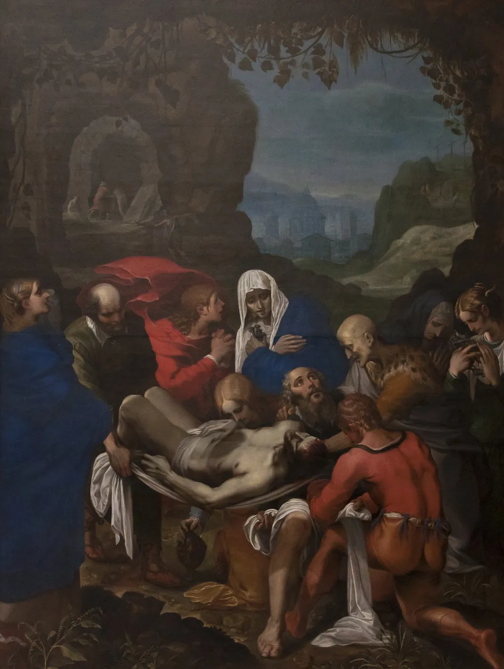 The entombment, by Wenceslas Cobergher, oil, 1605
