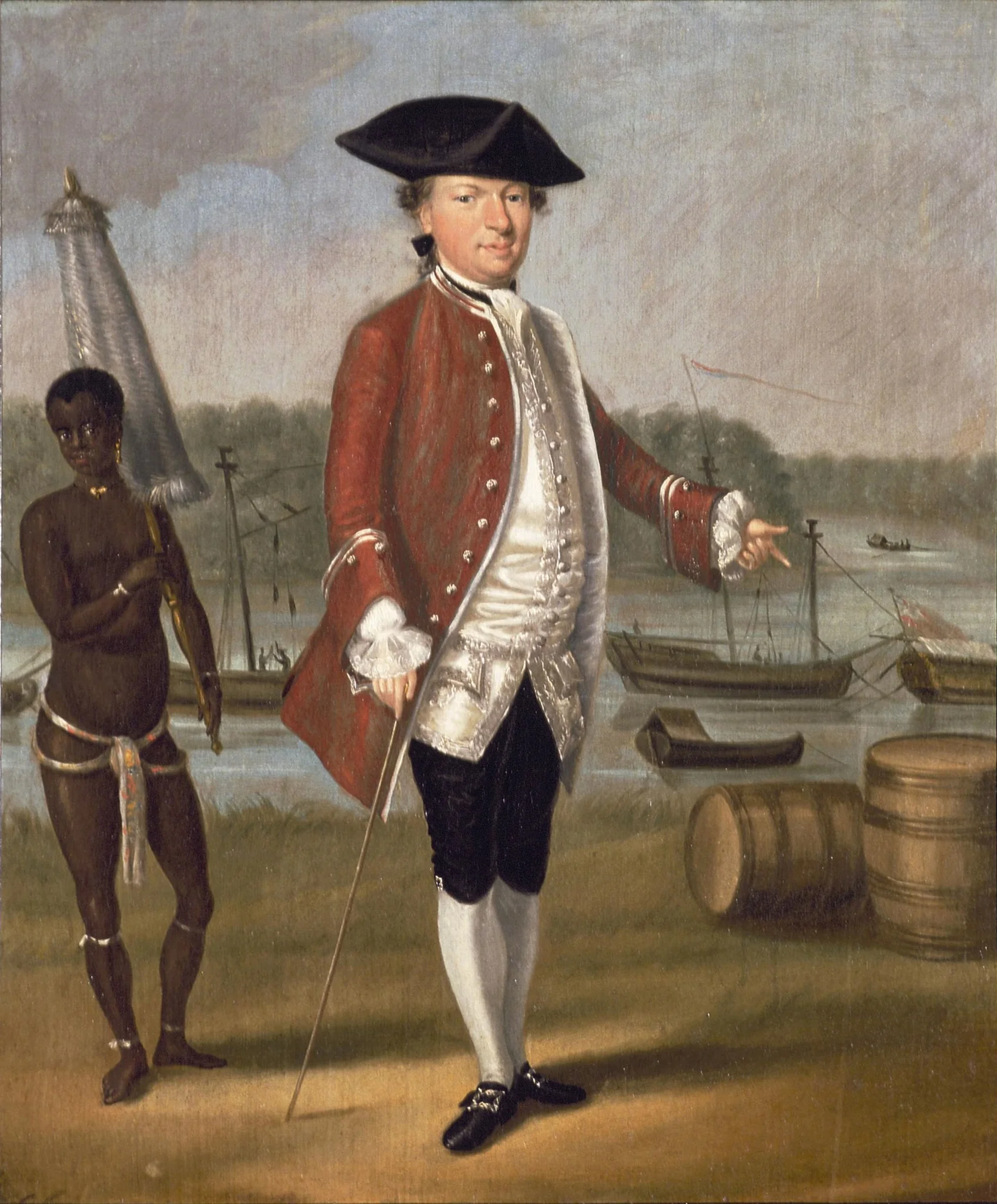 Merchant with a Slave, detail