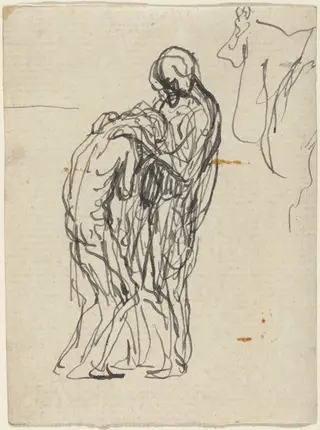 The Prodigal Son, by Honoré Daumier, ink, 1844