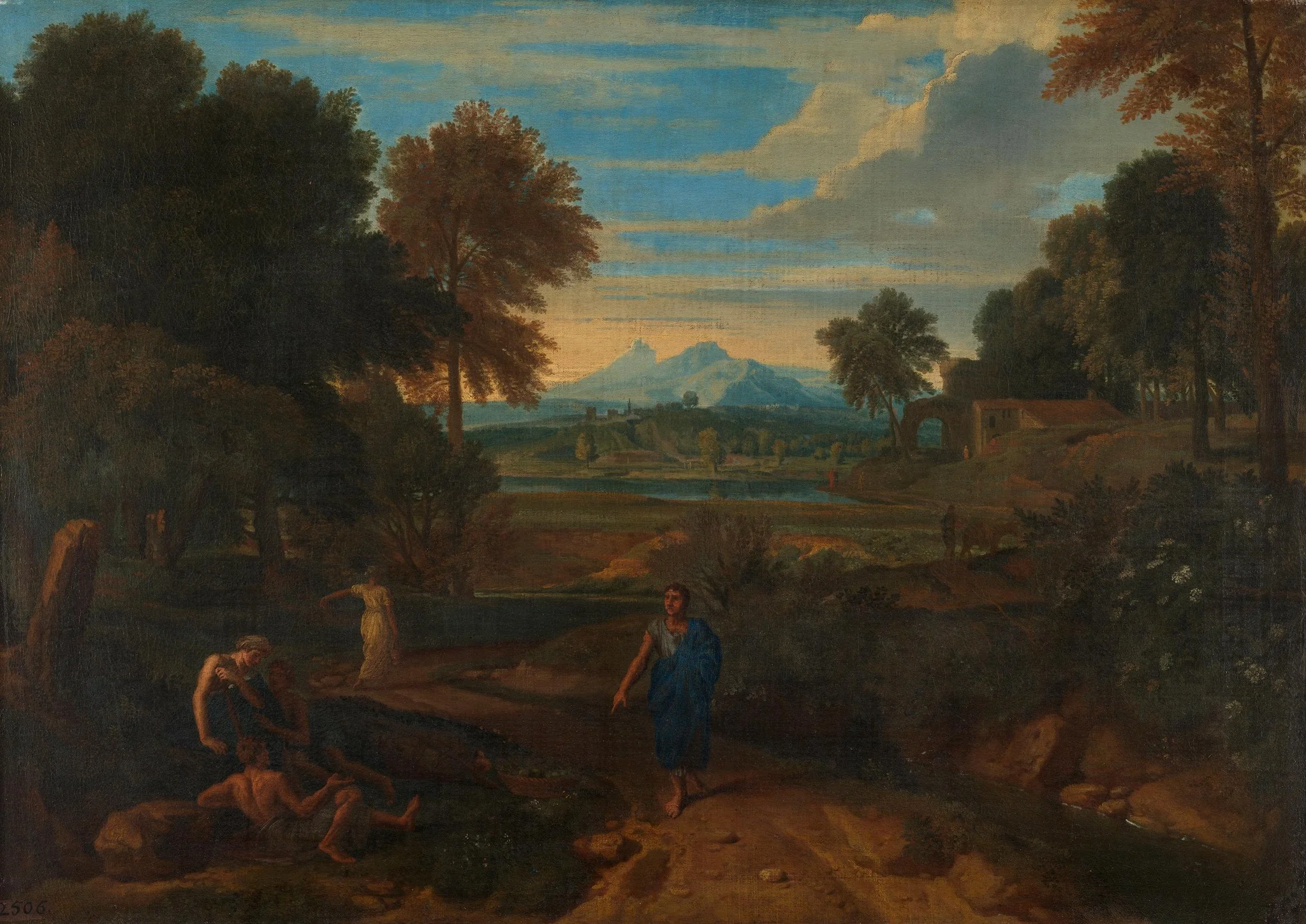 Italienische Landschaft (zugeschrieben), detail
