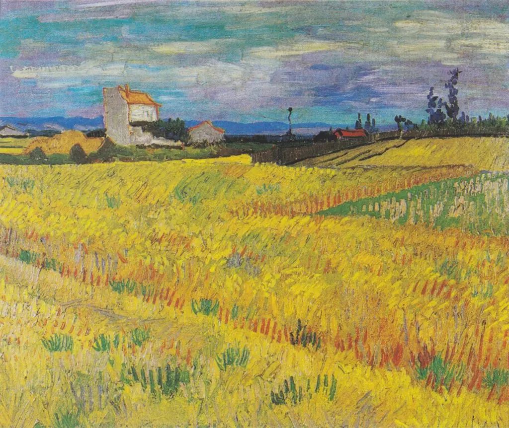 Wheat Field, by Vincent van Gogh, oil, 1888