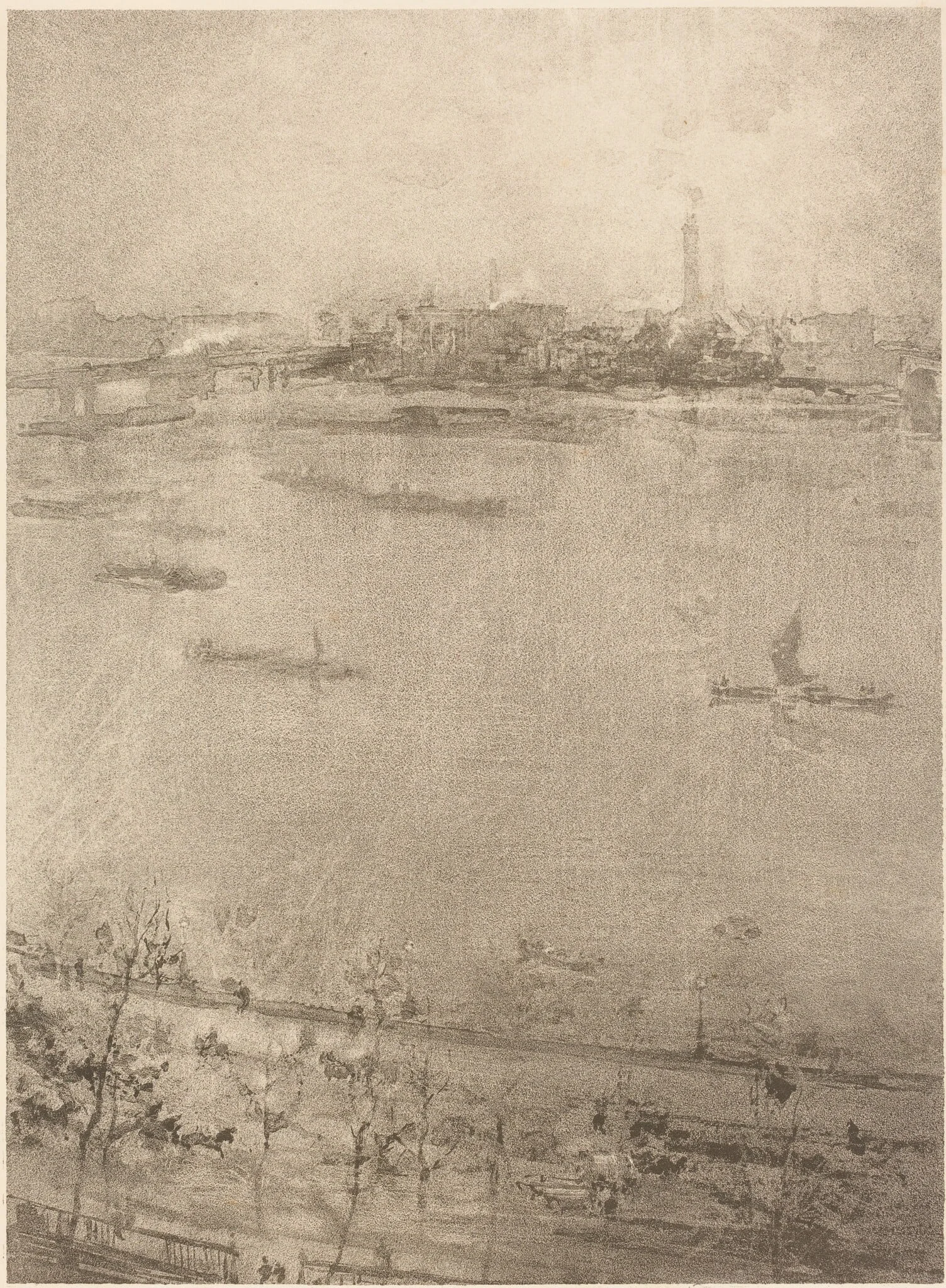 The Thames, detail
