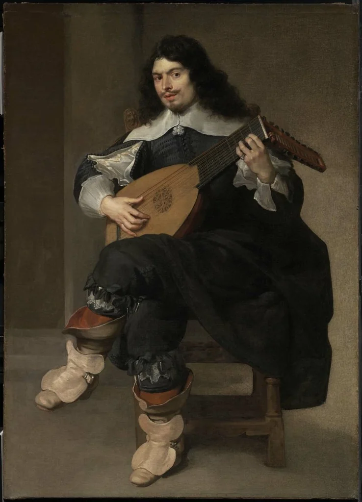 Lute Player, detail