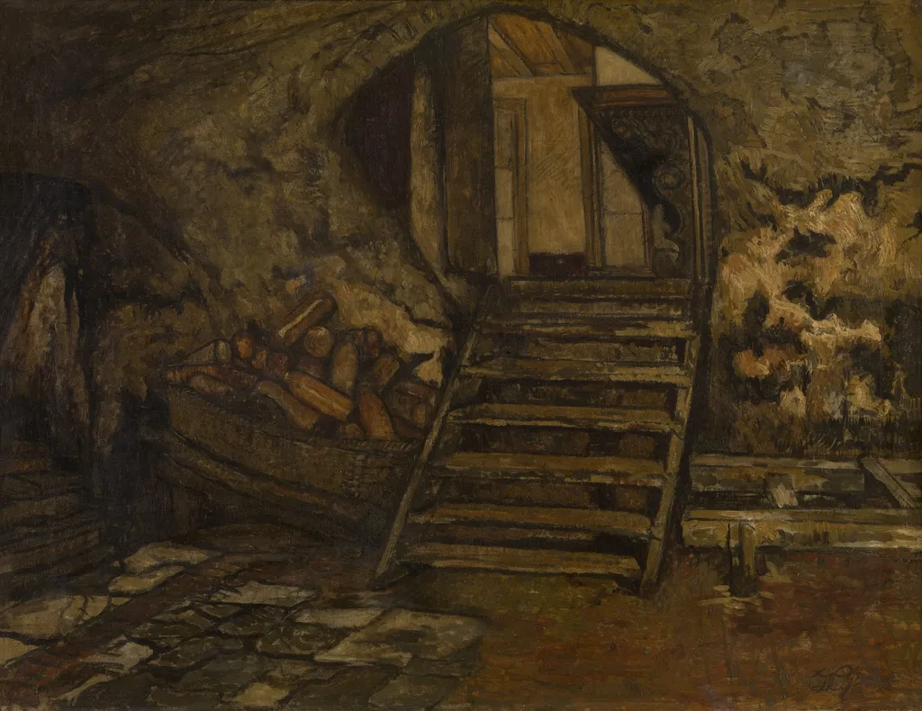 Cellar, by Willem Linnig Junior, oil, 1873