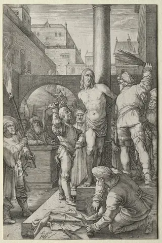 The Passion: The Flagellation, by Hendrick Goltzius, 1597