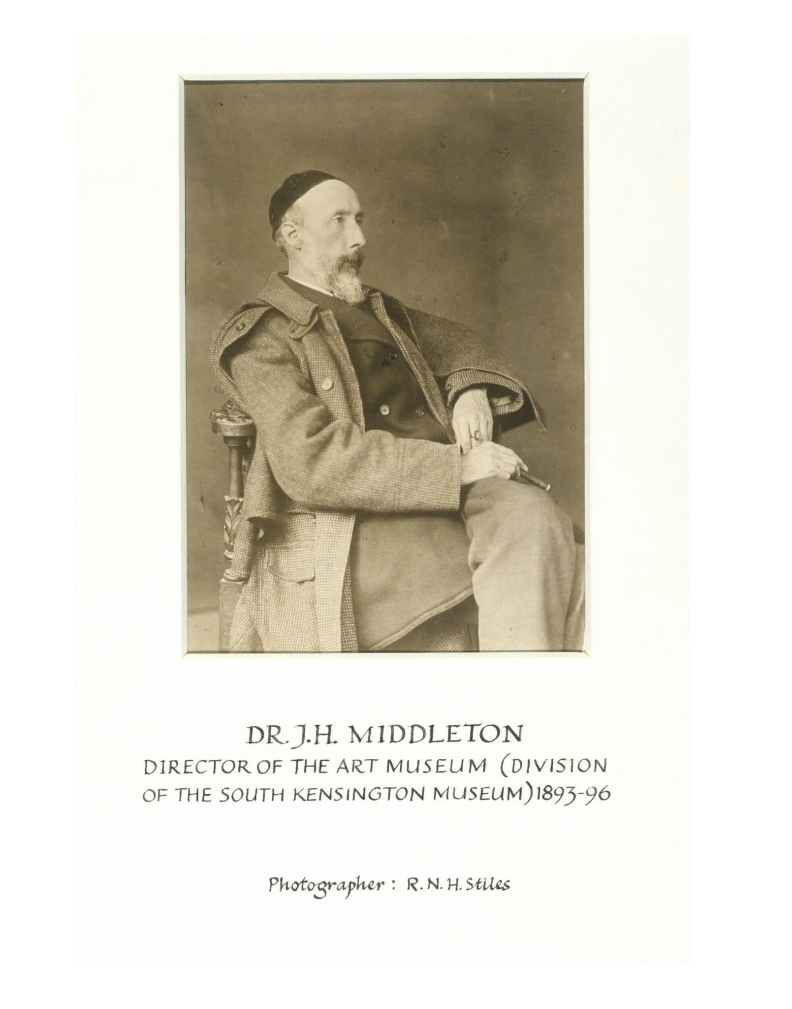Dr. John Henry Middleton, Director of the Art Museum, 1893-1896, detail
