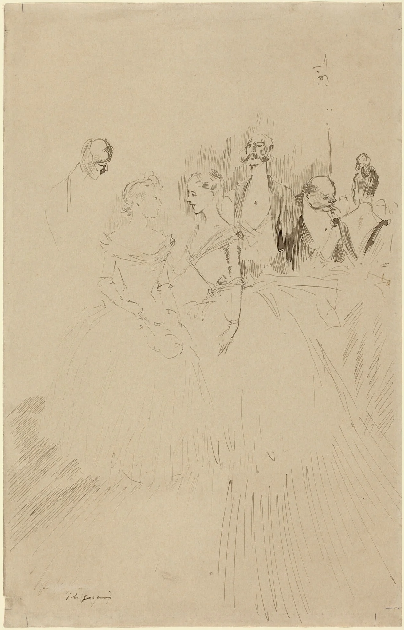 At an Evening Party, detail