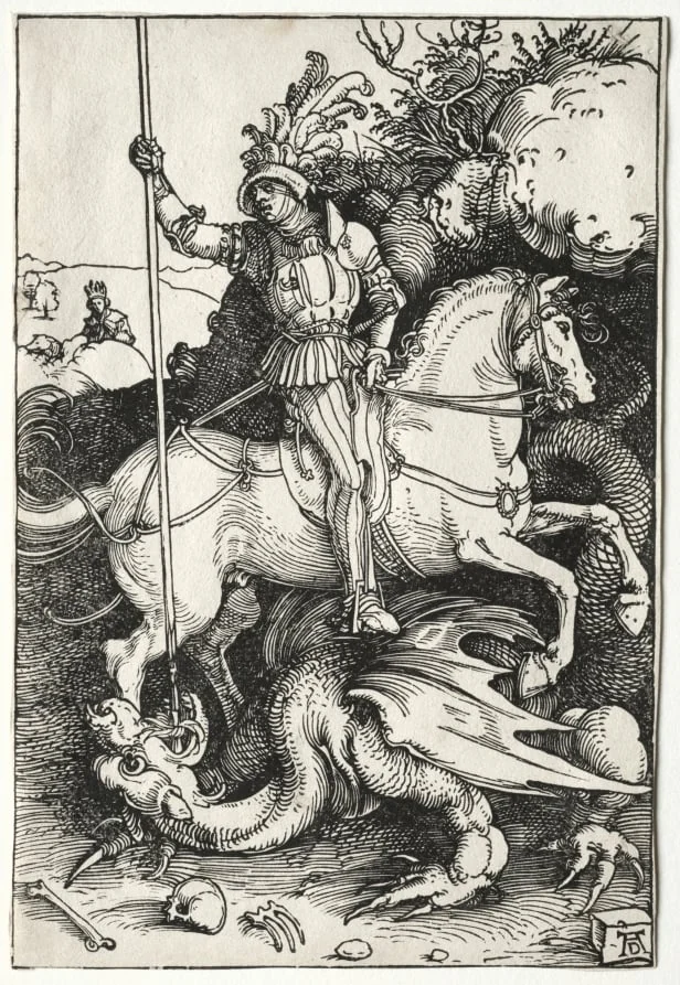 St. George Killing the Dragon, detail