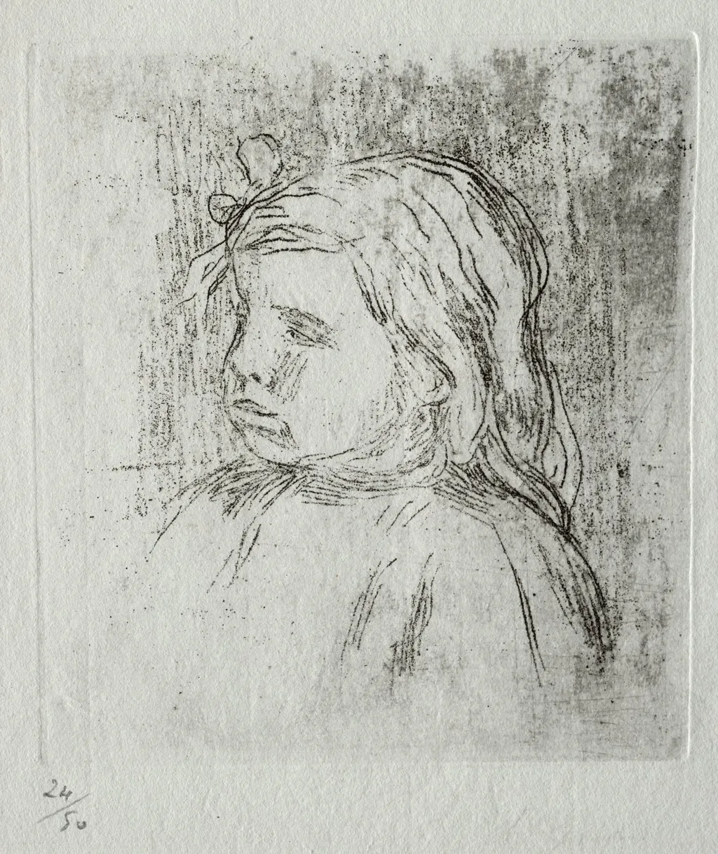 Claude Renoir, de trois-quarts à gauche, by Auguste Renoir, 1908