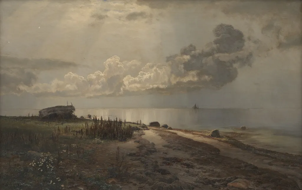 Strand, by Janus la Cour, oil, 1895