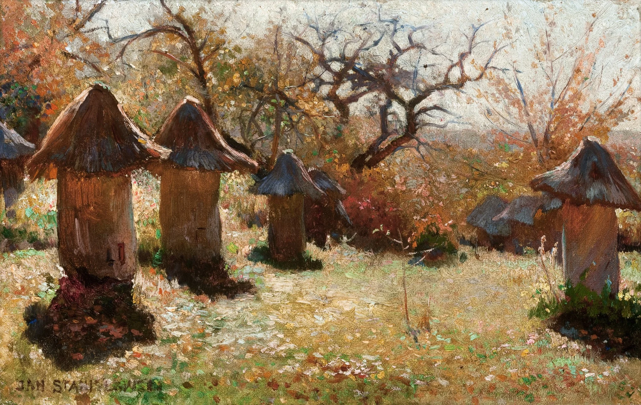 Beehives in the Ukraine, detail