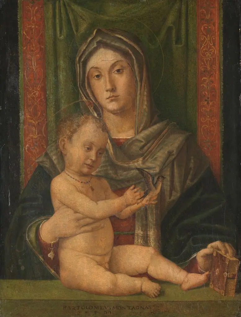 Virgin and Child, by Bartolomeo Montagna, oil, 1500