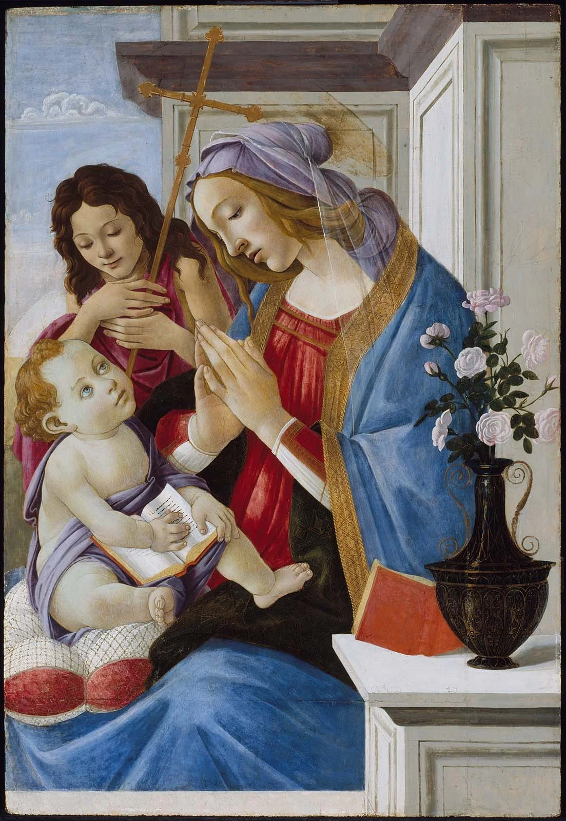 Virgin and Child with Saint John the Baptist, detail