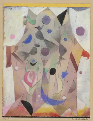 Persische Nachtigallen (Persian Nightingales), by Paul Klee, ink, 1917