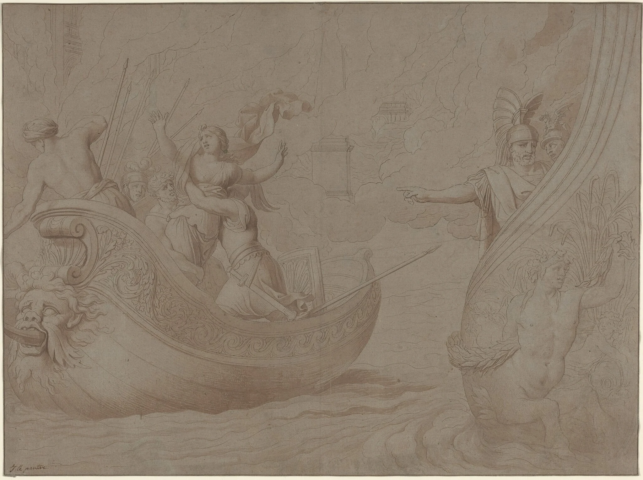 The Abduction of Helen of Troy, detail