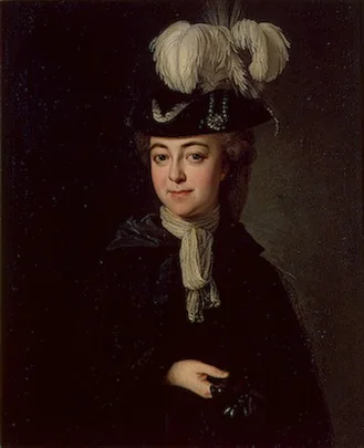 Portrait of Alexei Bobrinsky in a Masquerade Costume, detail