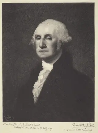 Washington, by Timothy Cole, ink, 1920