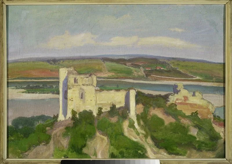 Landscape in Janowiec, detail
