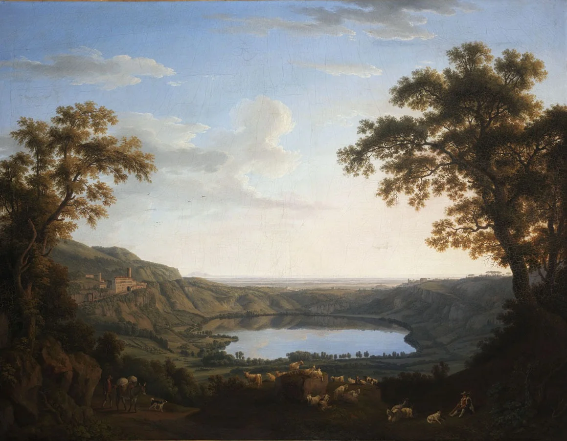 The Lake of Nemi, detail