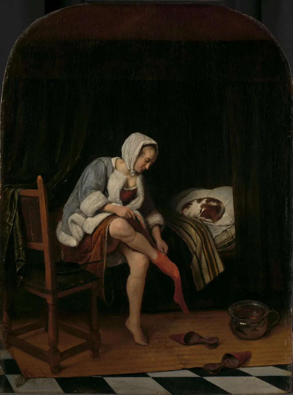 Het toilet, by Jan Steen, unspecified, 1658