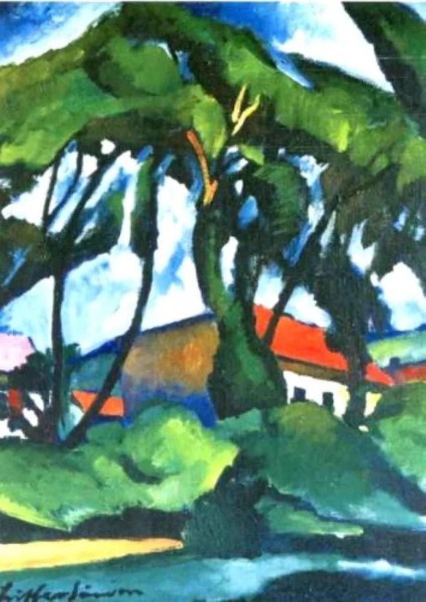 Peisaj din Baia Mare, detail