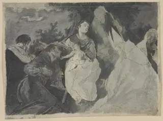 Madonna and Child with Saints, by Giuseppe Bazzani, 1704