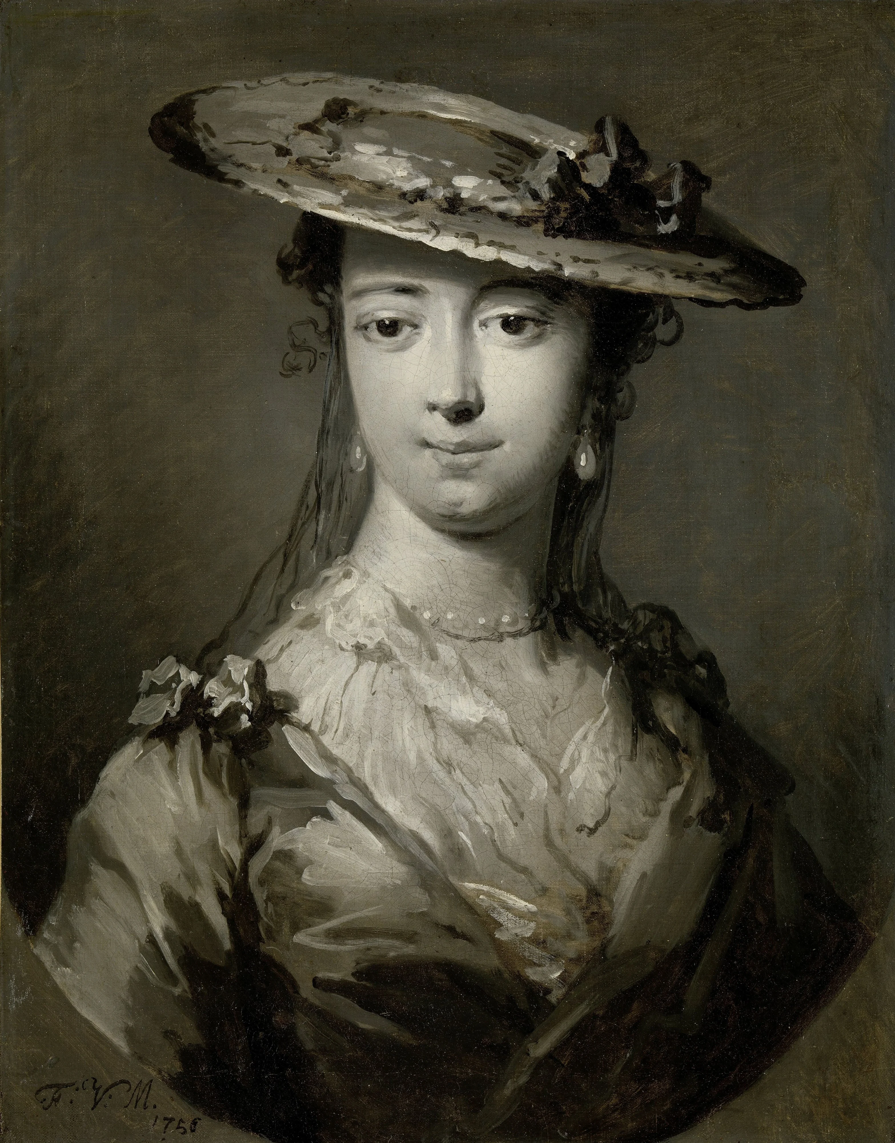 Head of a Young Woman, detail
