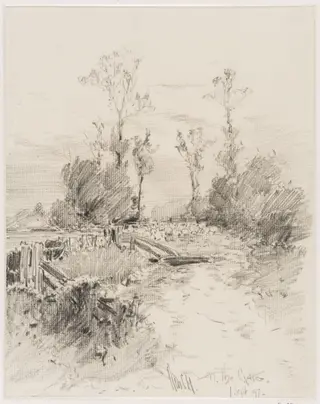 At the Gate, Kessingland., by Haite, 1
