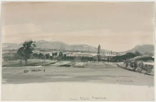 Near Étoile, Provence, by Muirhead Bone, 1922