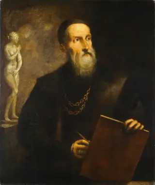 Imaginary Self-Portrait of Titian, by Pietro della Vecchia, oil, 1654