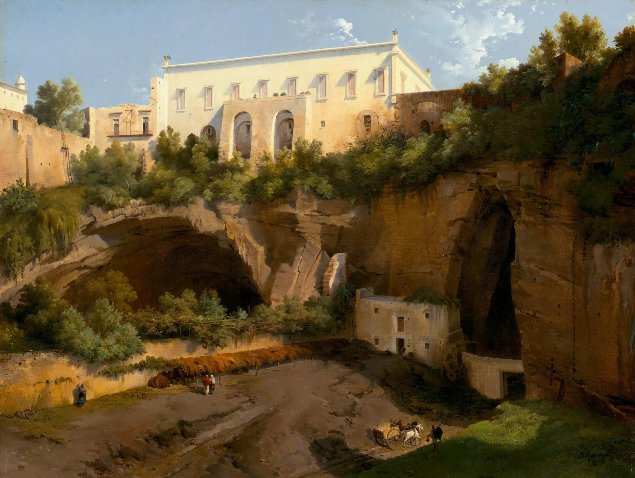 View of a Villa, Pizzofalcone, Naples, detail
