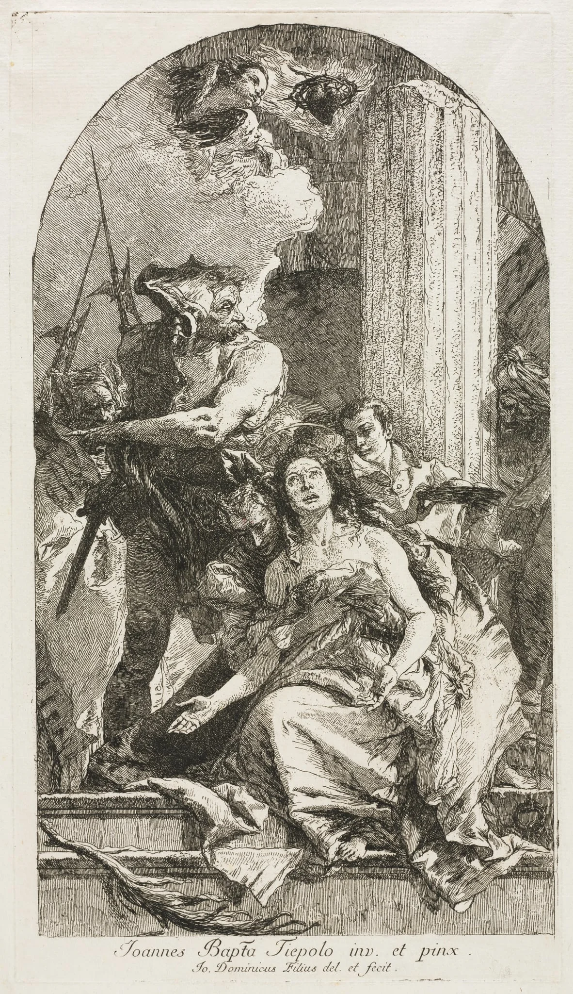 Martyrdom of St. Agatha, detail