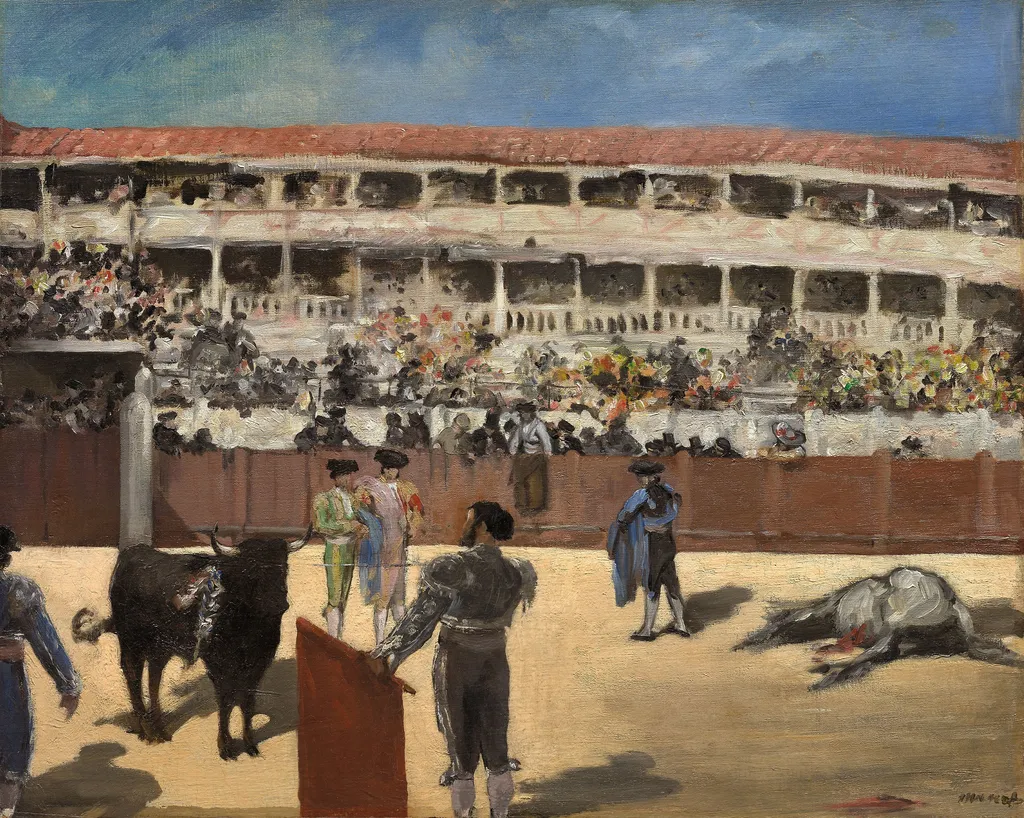 The Bullfight, by Edouard Manet, oil, 1865