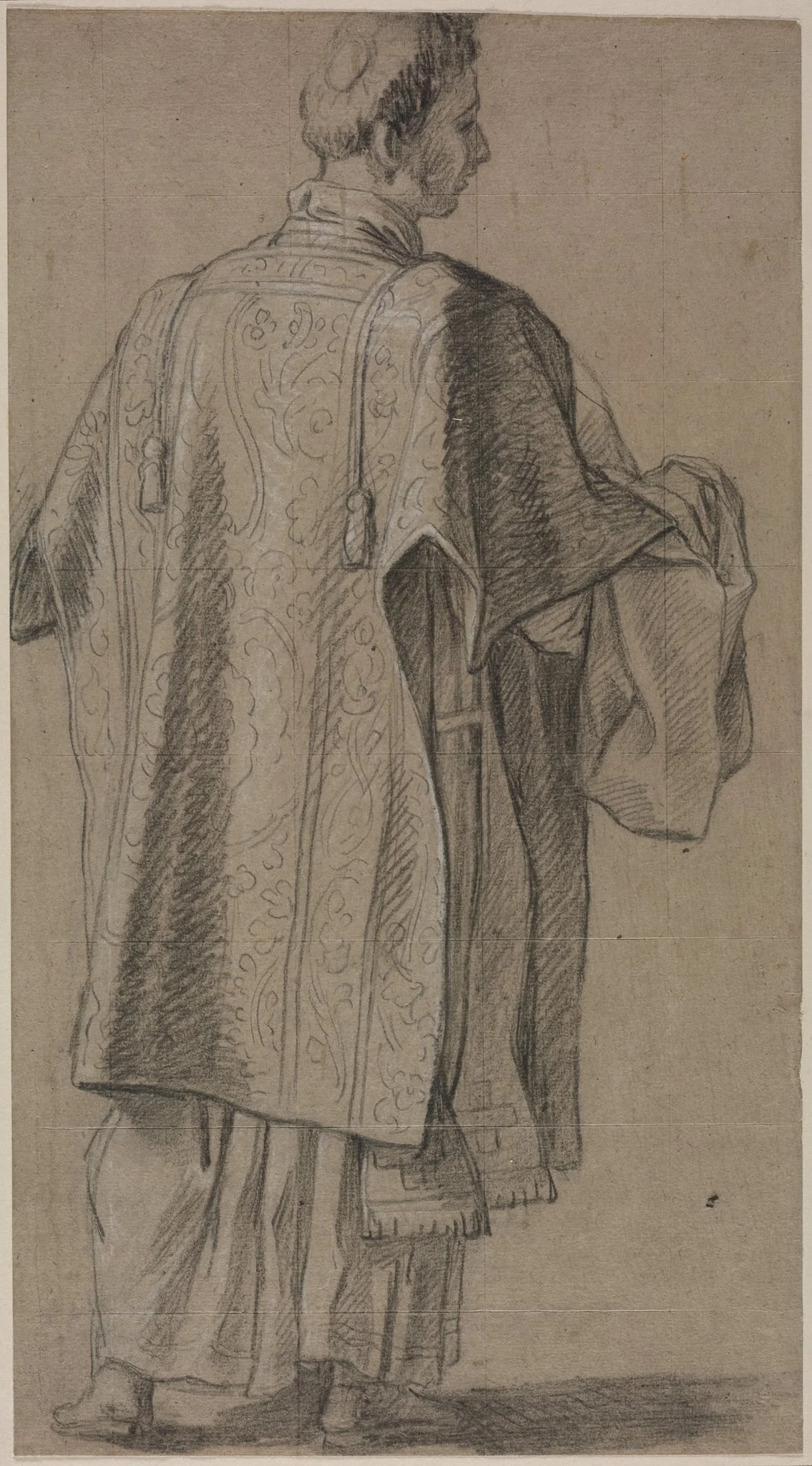 Ecclesiastic Seen from Behind, detail