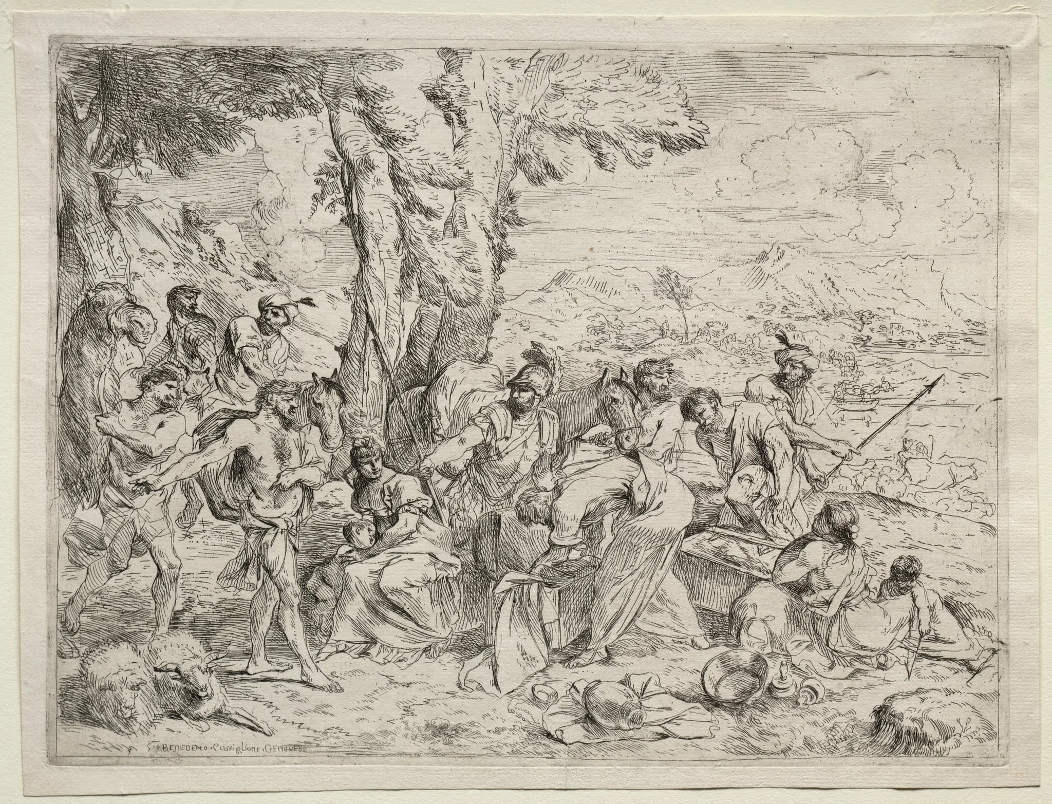Laban Searching for Idols in Rachel's Baggage, detail