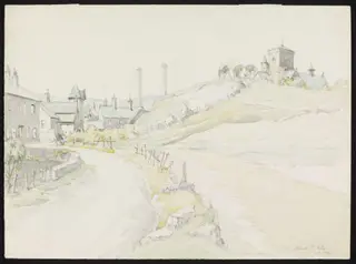 The church and village of Lumb, by Pile, watercolor, 6