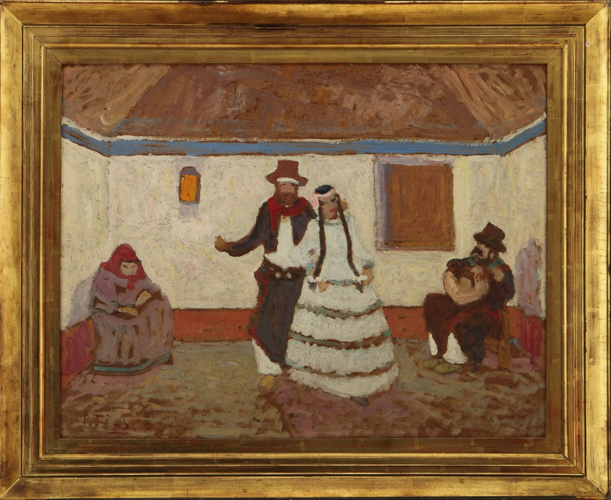 Baile en el rancho, detail