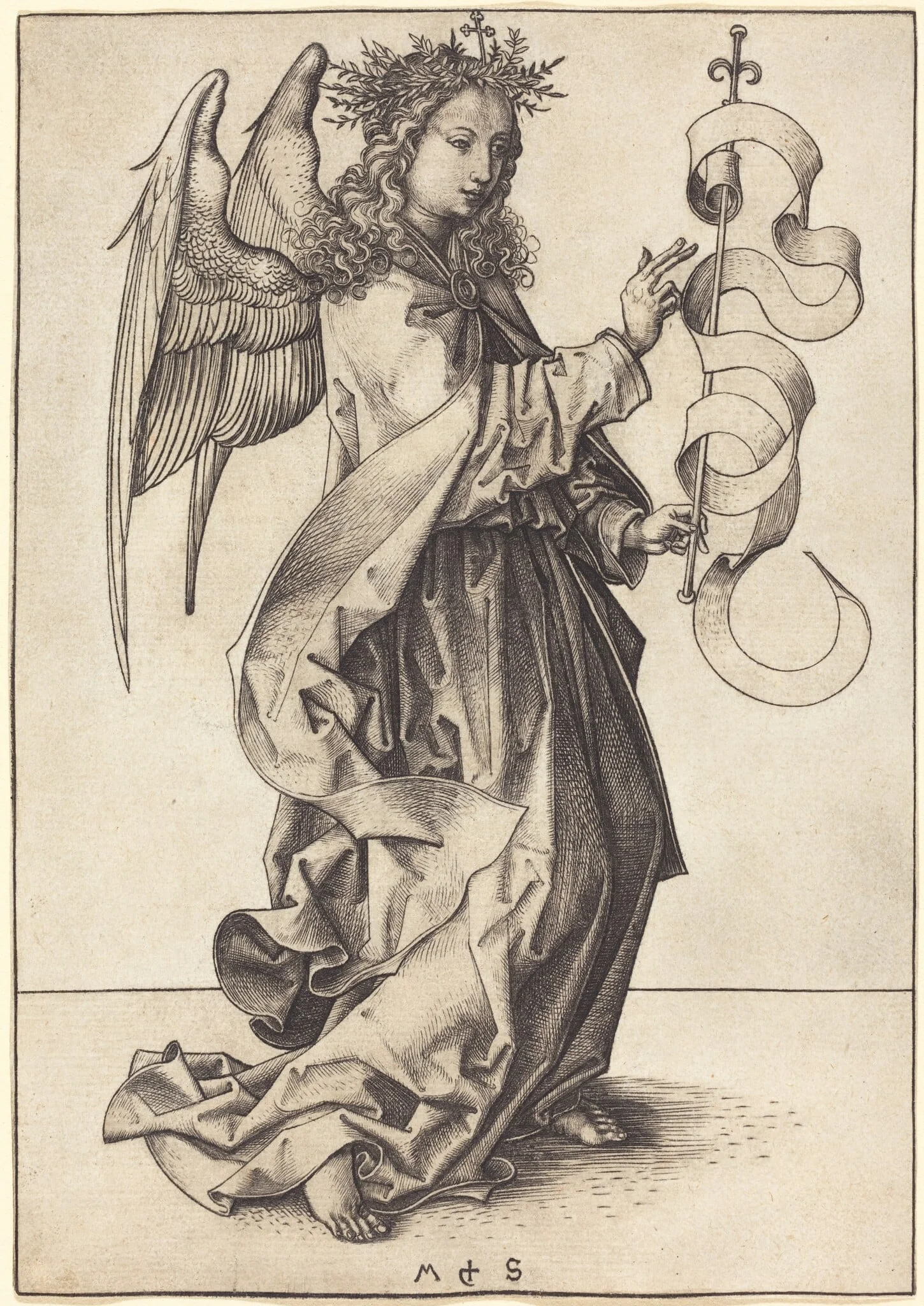 The Archangel Gabriel, detail
