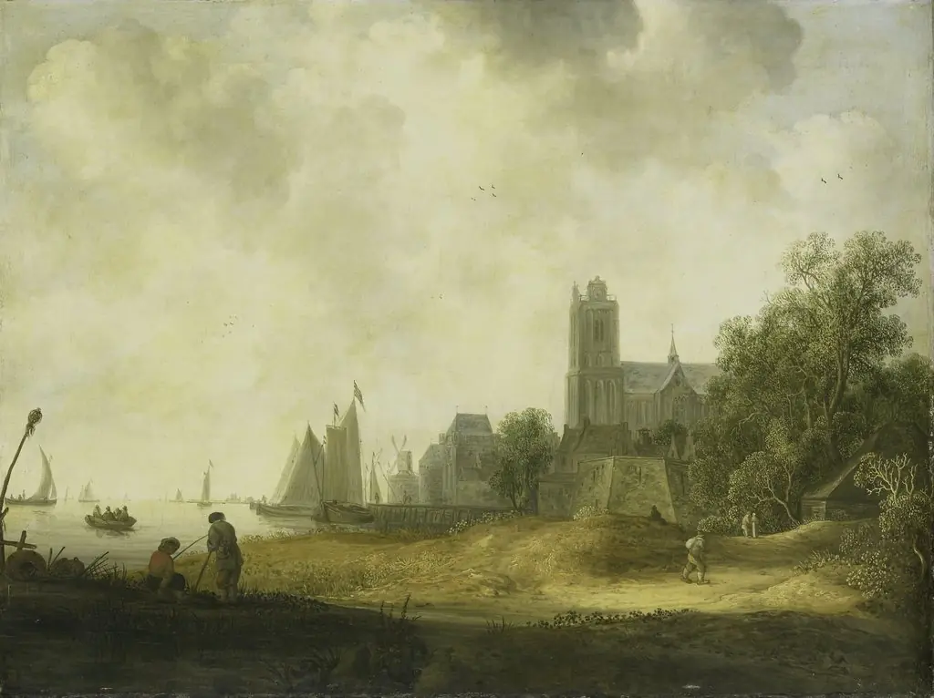 View of Dordrecht, by Wouter Knijff, oil, 1643