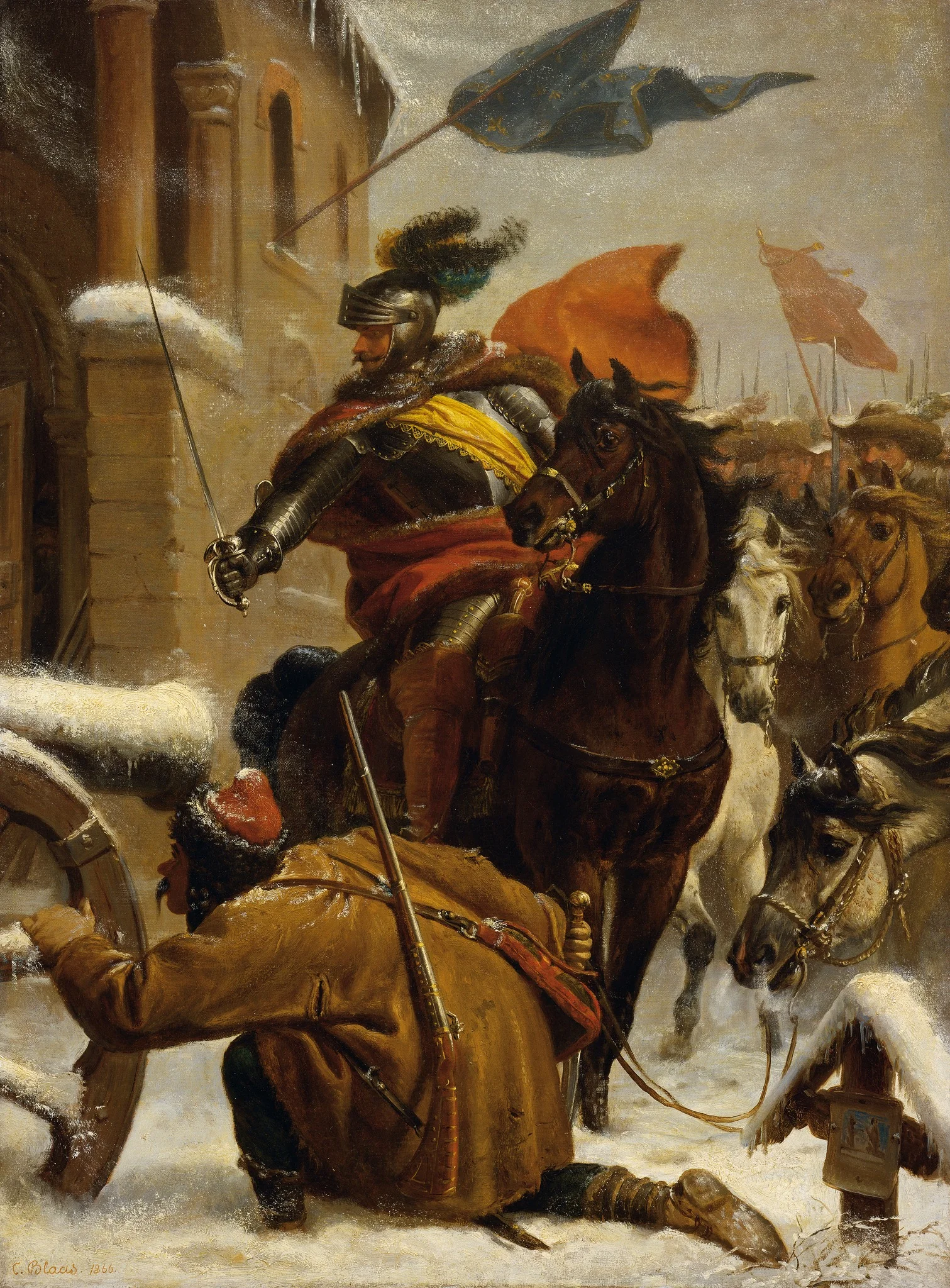 Johann de Werth's raid near Tuttlingen in 1643, detail