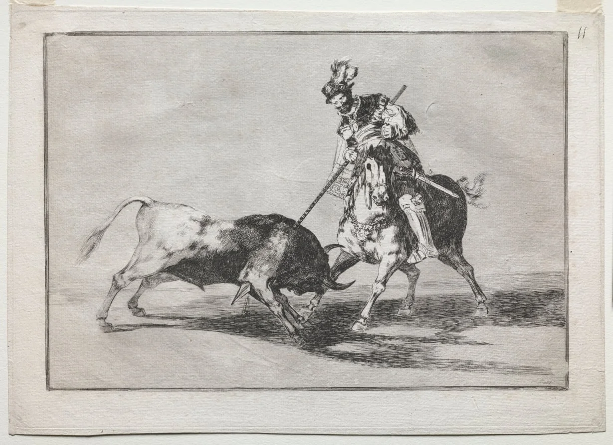 The Cid Campeador Spearing Another Bull, detail