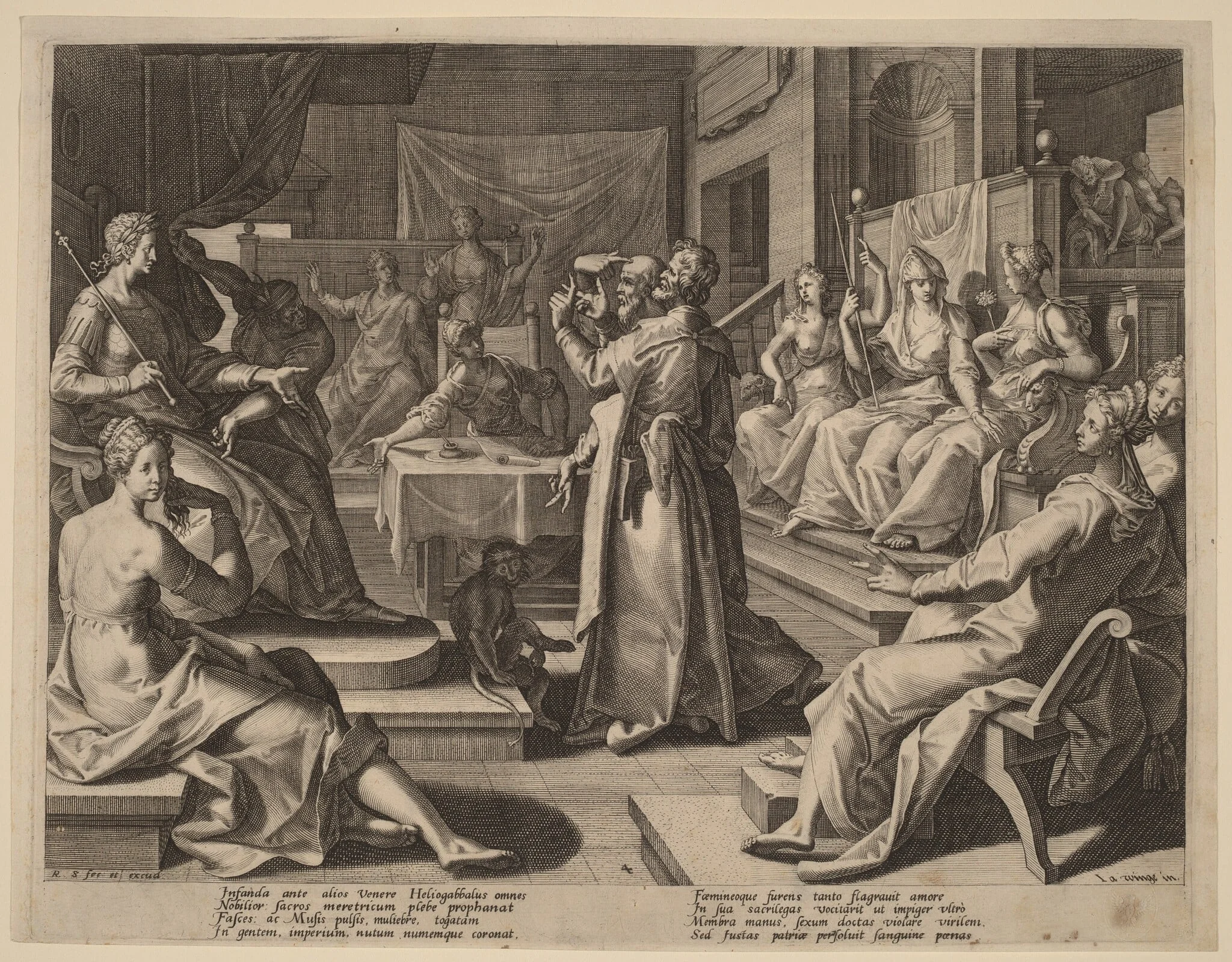 Heliogabalus and the Wise Women, detail