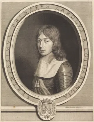 Charles V, Duc de Lorraine, by Robert Nanteuil, ink, 1660