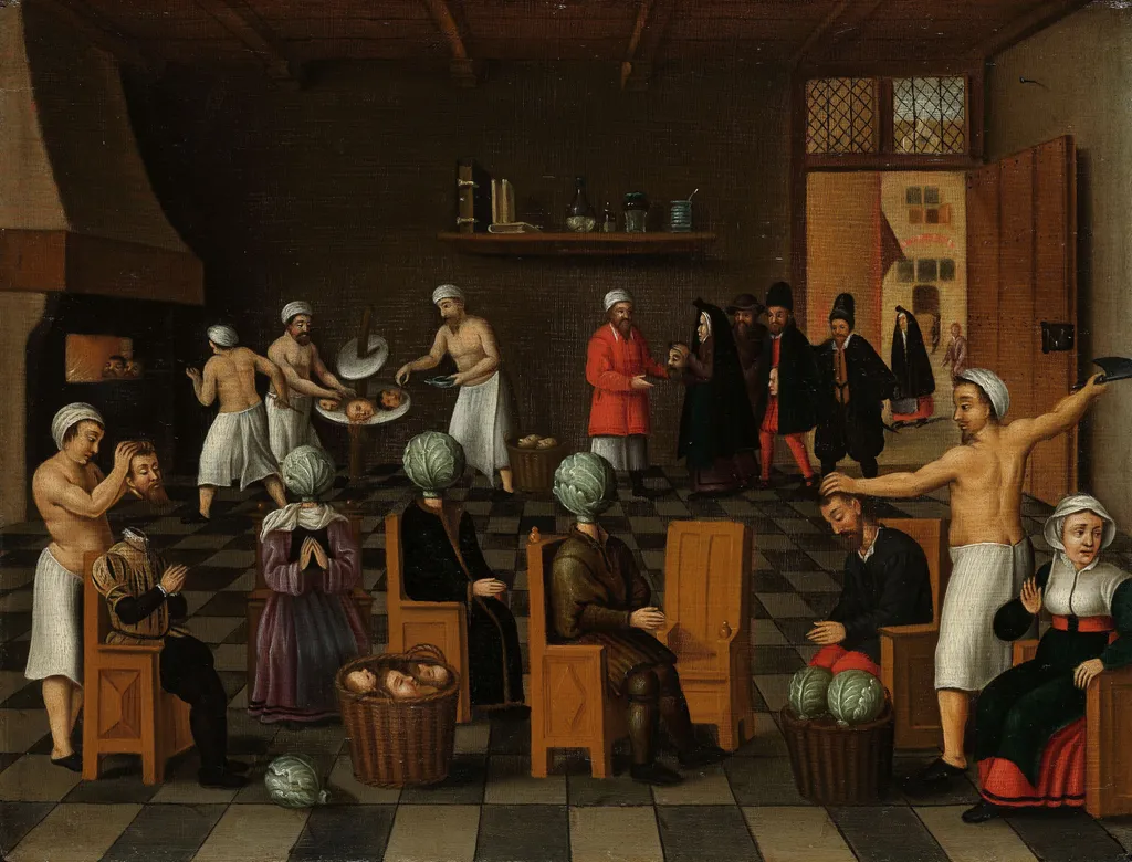 The Legend of the Baker of Eeklo, by Cornelis van Dalem, oil