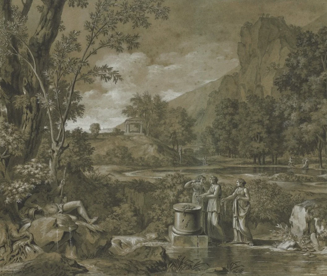 Classical Landscape, detail