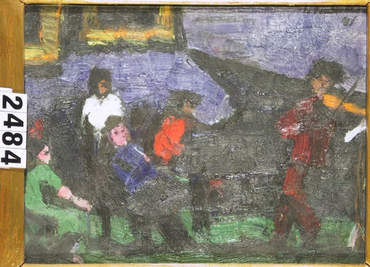 Concert de pian, detail
